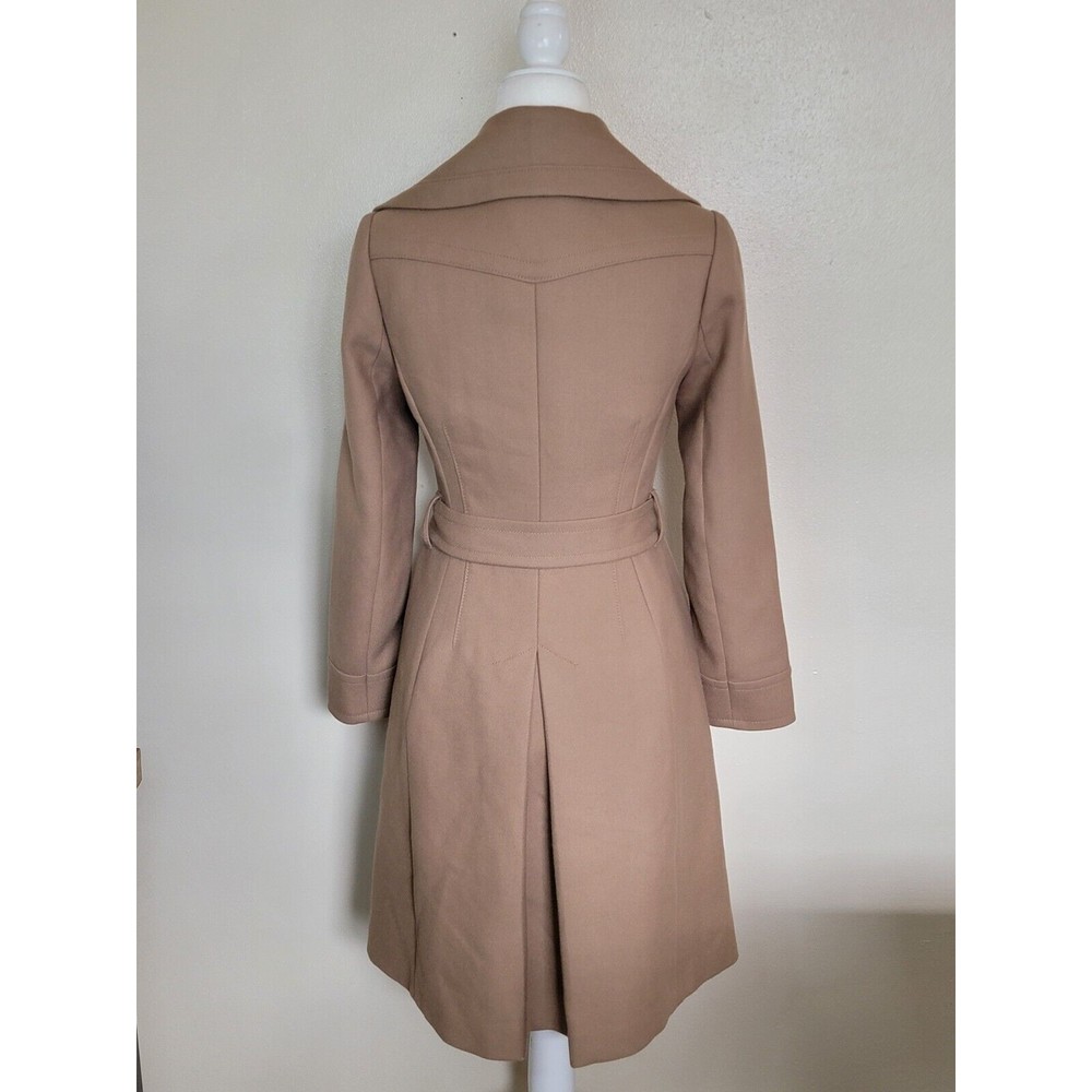 Banana Republic Womens Wool Blend Belted Double Brested Size XS Camel Rn54023 - Picture 4 of 12